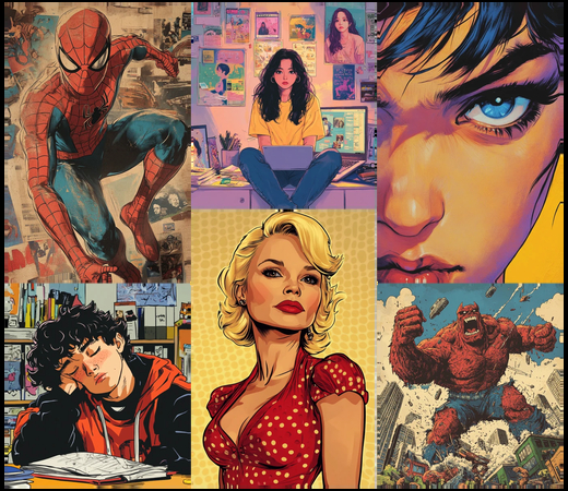 use modern AI tools to create comic book art