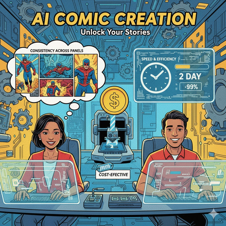 benefits of using AI to create comic book