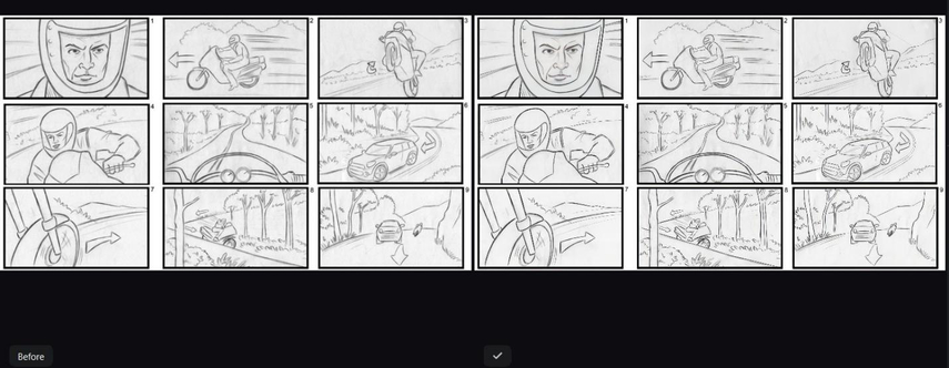 before and after enhancement