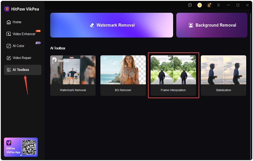 import video to hitpaw ai interpolation