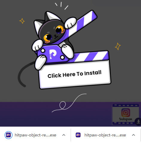 HitPaw video object remover to run
