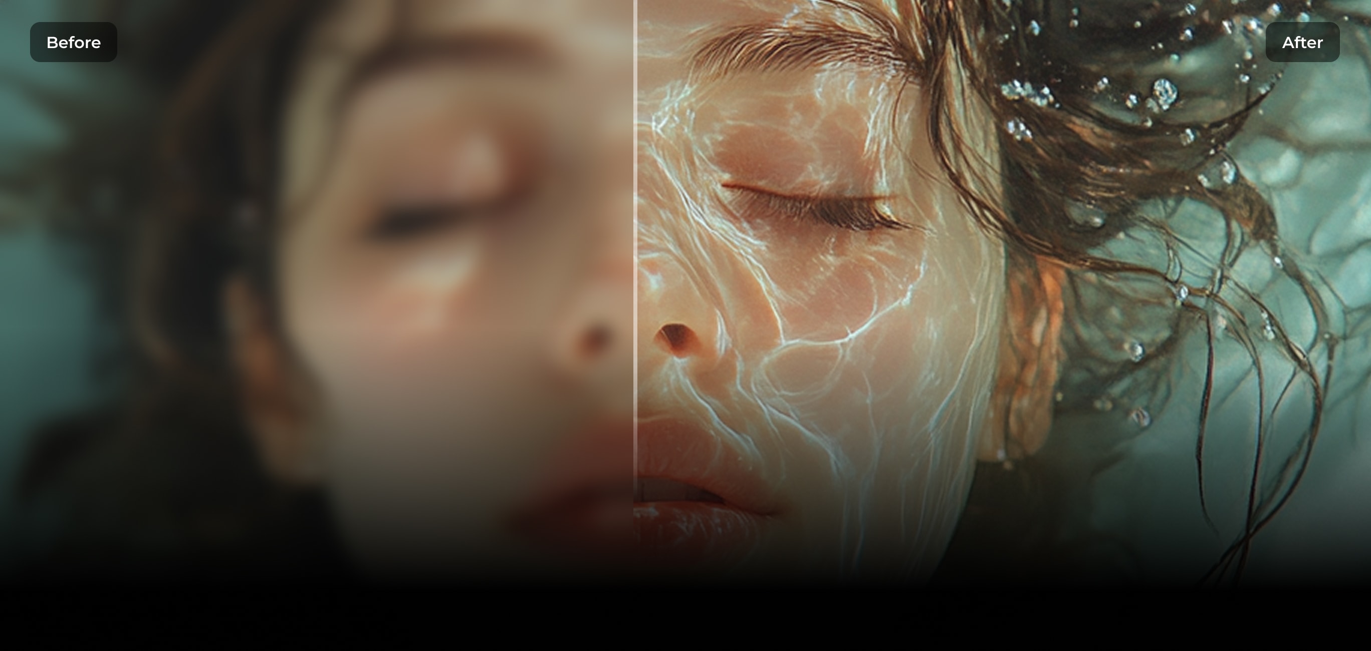 magic upscaler funtion of the ai photo editor