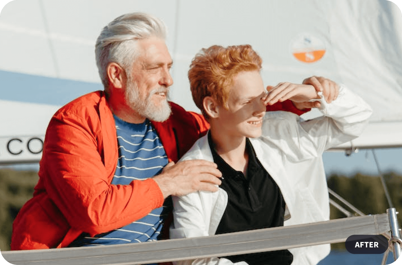 restore portrait photo after