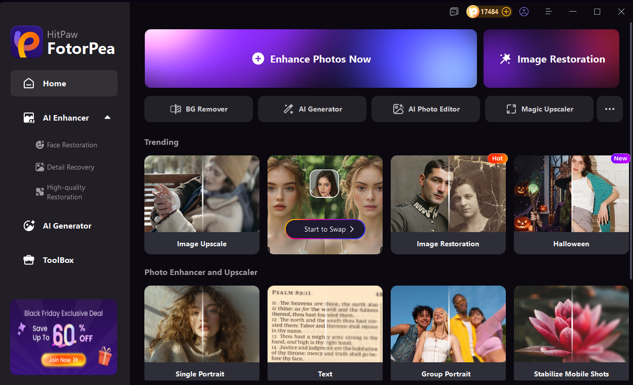 ai face enhancer upload image