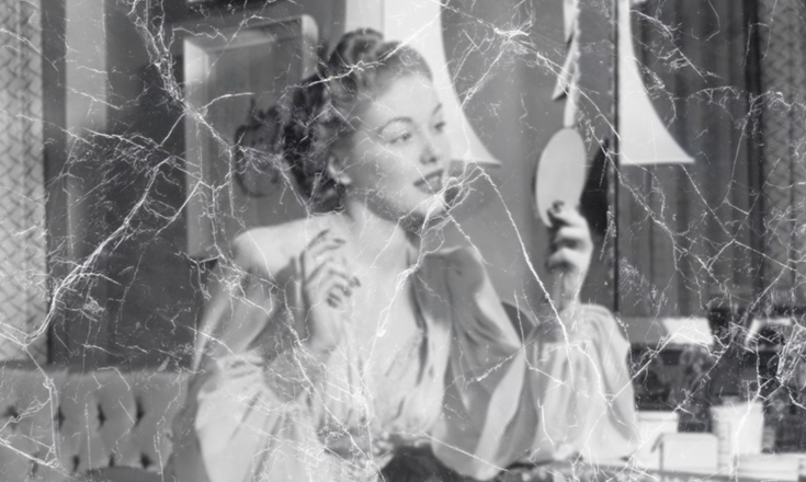 old photo with scratches