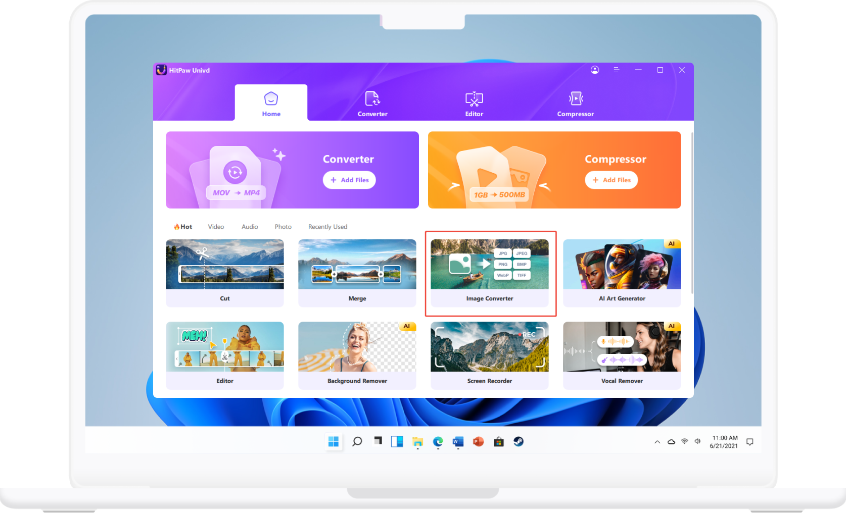 choose image converter feature